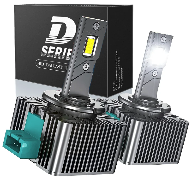 

Универсальные автомобильные лампы для фар D SERIES D3S LED 6000 люмен K 70 Вт Plug Play HID Conversion Kit с алюминиевым охла...