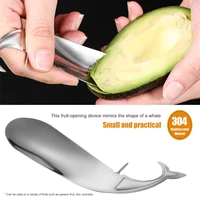 fruit pit peeler fruit opener 304 stainless steel for mango avocado kiwi innovative whale fruit pit remover multifunctional