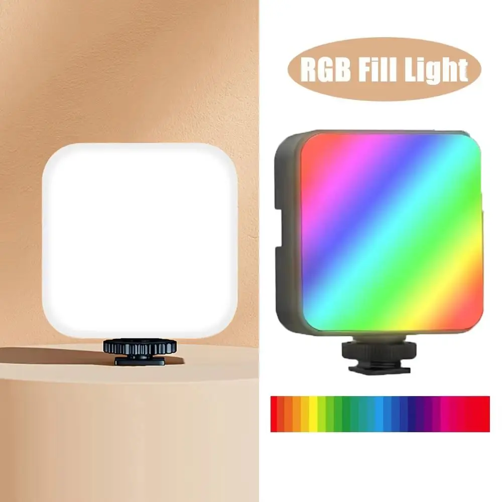 Портативный полноцветный RGB заполняющий светильник 800LUX 2500K-7000K светодиодный для