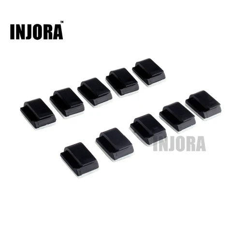 10 шт. черные пряжки для проводов INJORA  для RC моделей