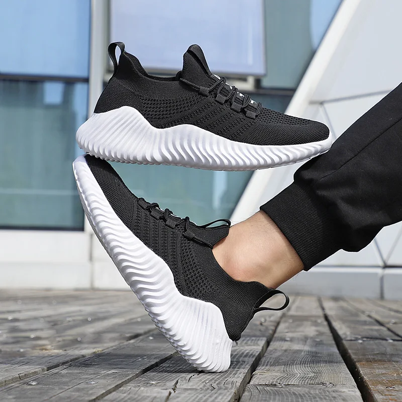 Men Sneakers Fashion Running Shoes Lightweight Breathable Casual Sports Shoes male Jogging Footwear Soft Bottom Tenis Masculino