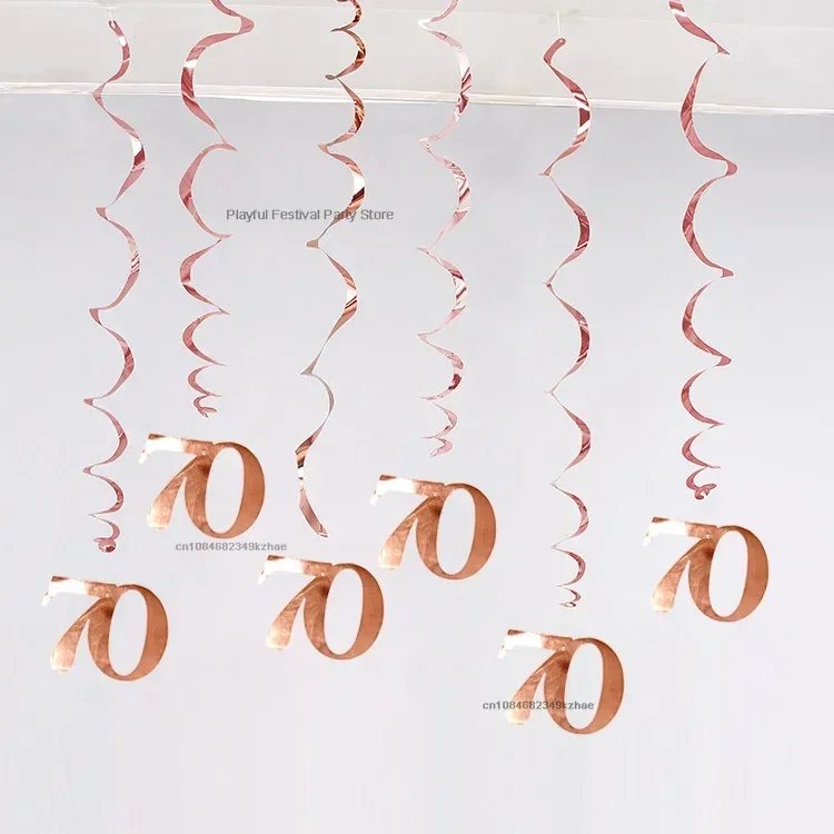 

MOONBIFFY Спирали на день рождения 6 шт., смешанный цвет