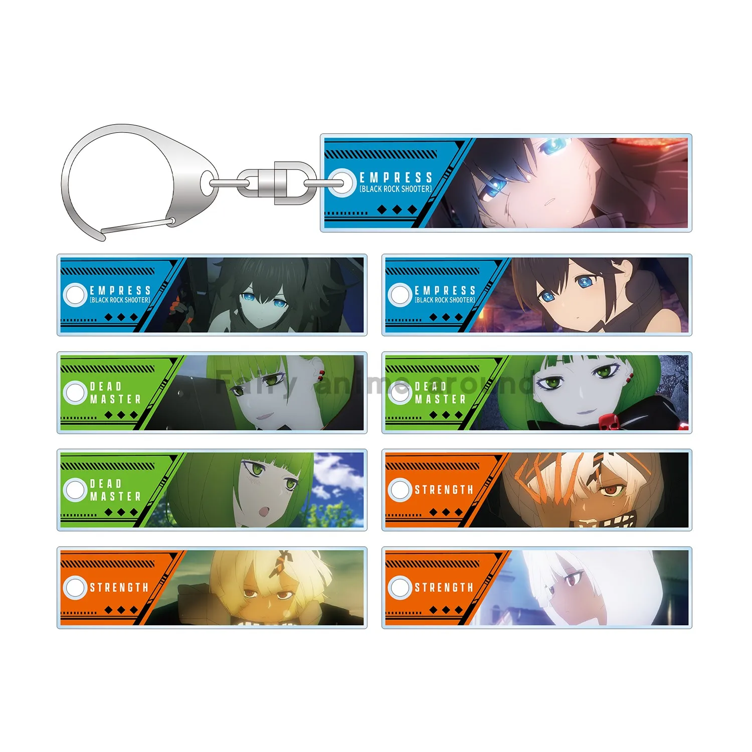 

Elishka Anime Black Rock Shooter Keychain Doll Acrylic Keyring Pendant for Gift