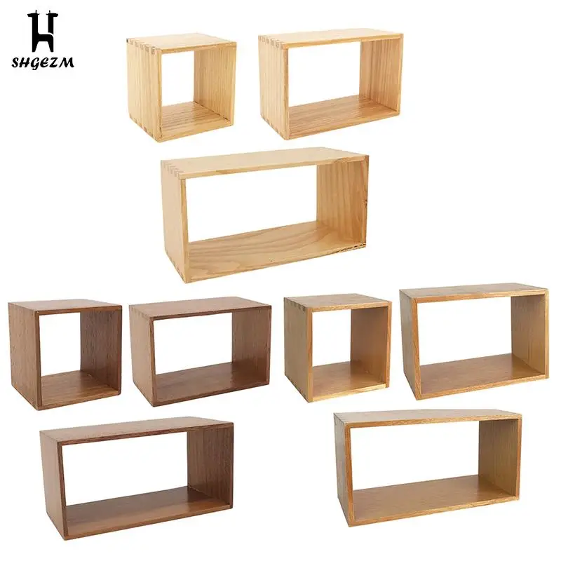 

1Pc Doll House Free Grid Cabinet Miniature Cupboard Showcase Storage Rack Display Cabinet Furniture Model Decor Toy