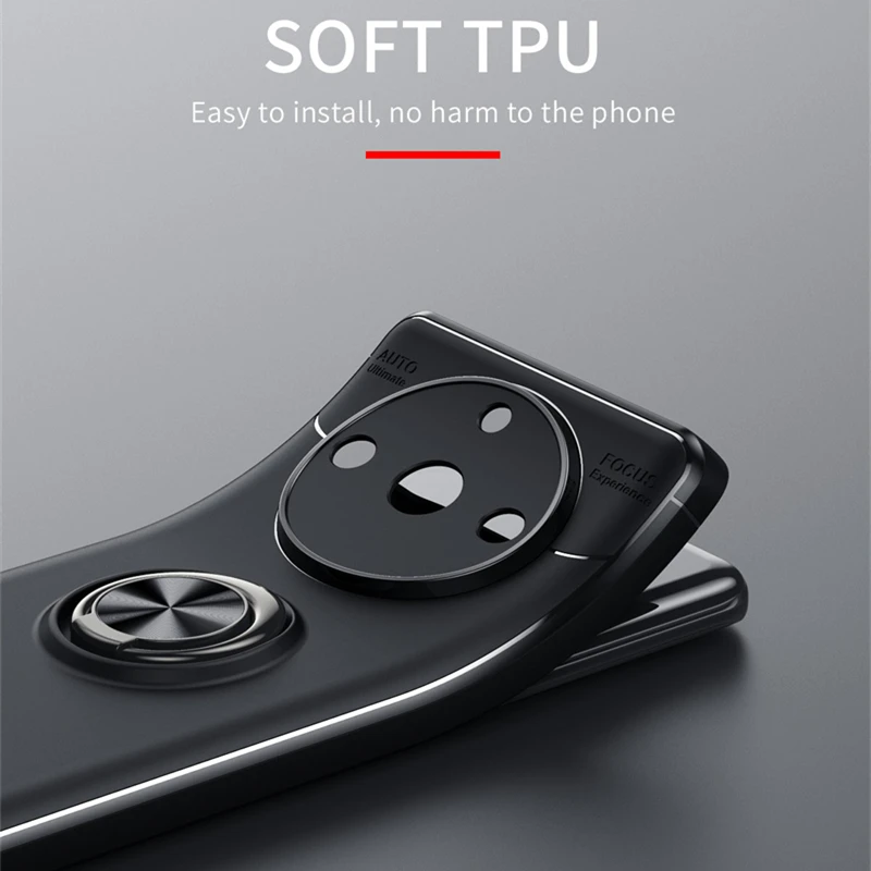 For Realme 11 Pro Plus Case Cover OPPO Realme 11 Pro Plus Capas Shockproof Soft Magnetic Ring Holder Fundas Realme 11 Pro Plus