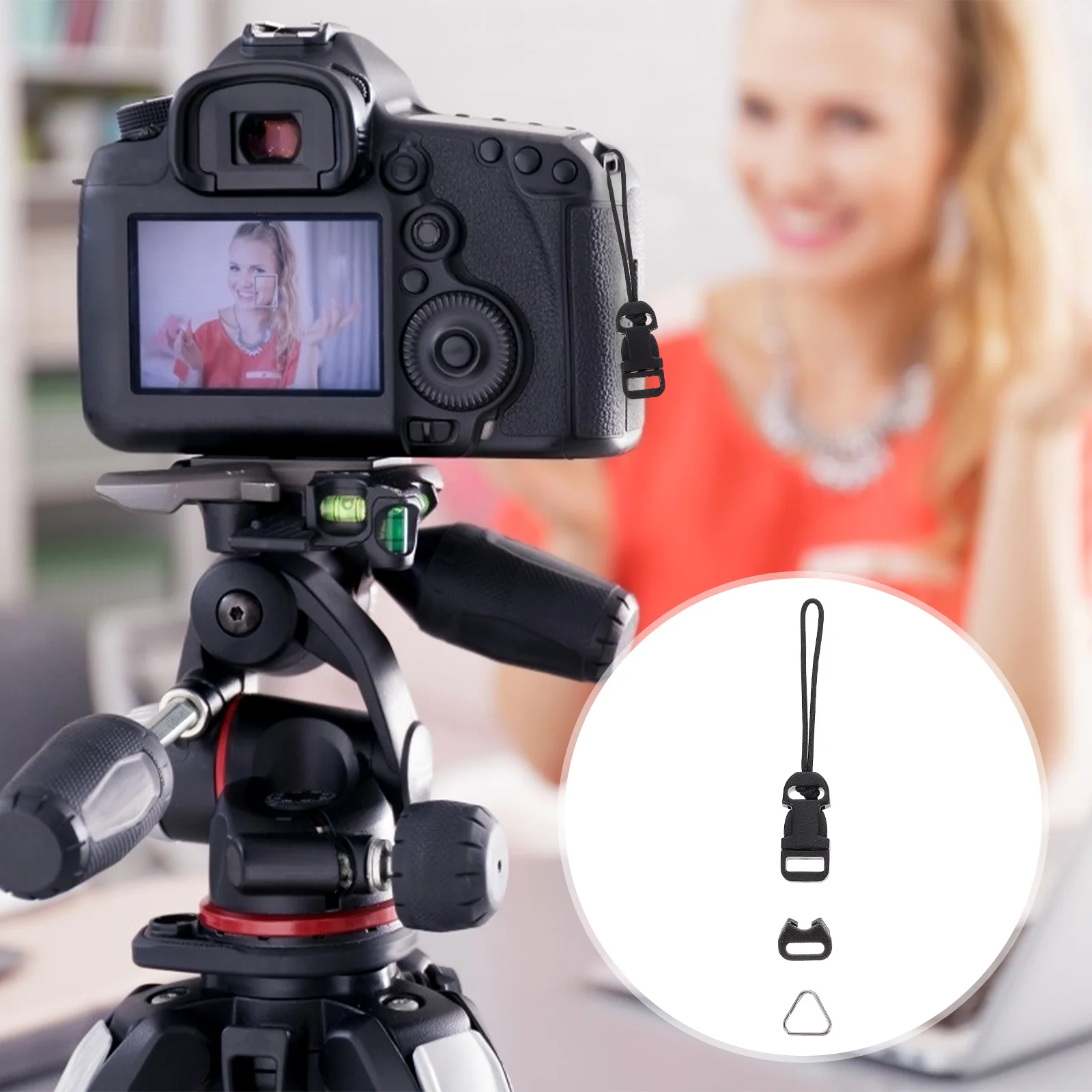 

8 Pcs Strap Clip Adapter Strap Quick Release QD Quick Neck Strap Adapter Camera Triangle Ring