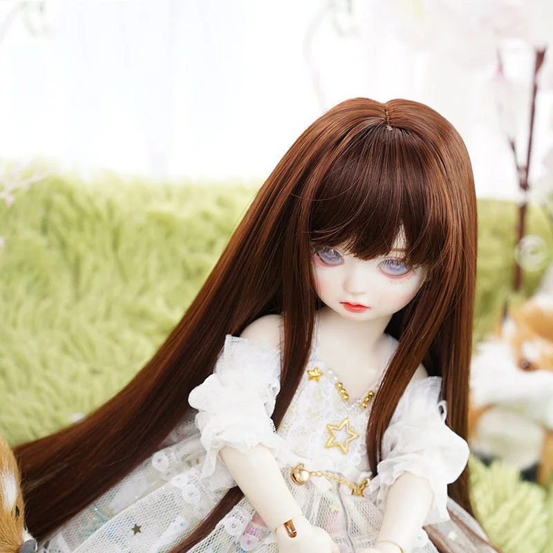 

Парик кукольный BJD & SD, 21-23 см, с челкой