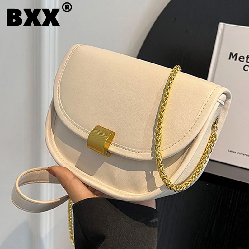 

[BXX] Versatile Chain Shoulder Bag For Women 2023 New Fashion Casual Simple Crossbody Bags Female Versatile Handbag 8AB973