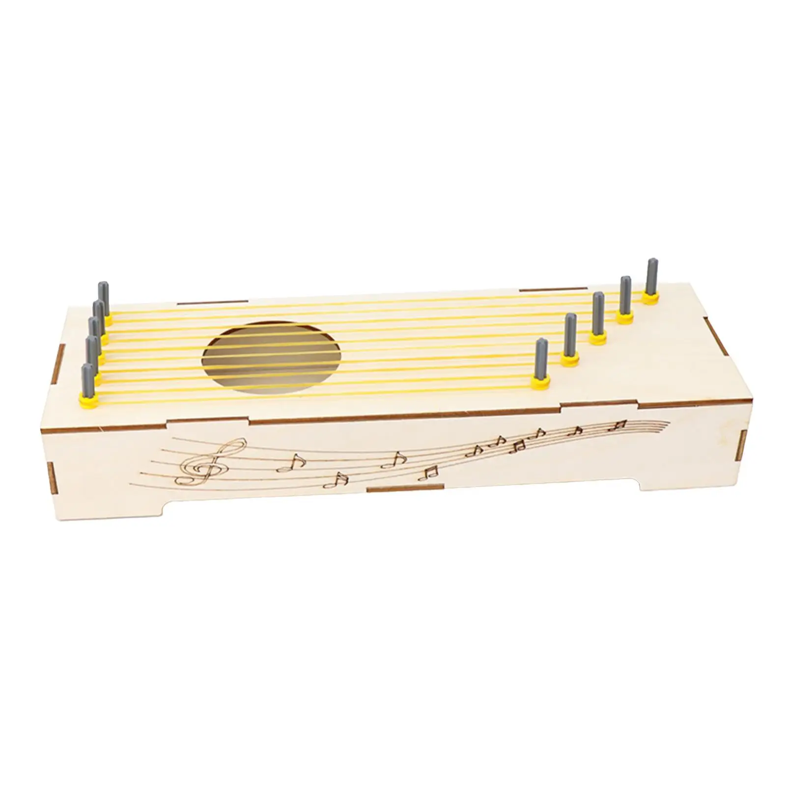

Stem Teaching Projects Wooden Guzheng 27x9cm 3D Toy Science Experiment Kits