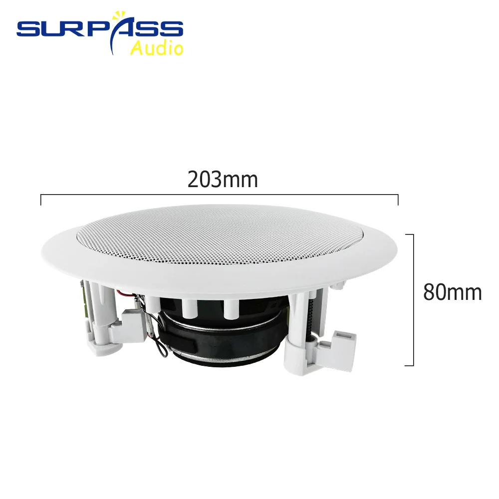 Bluetooth Активный Беспроводной потолочный динамик Встроенный усилитель класса D в