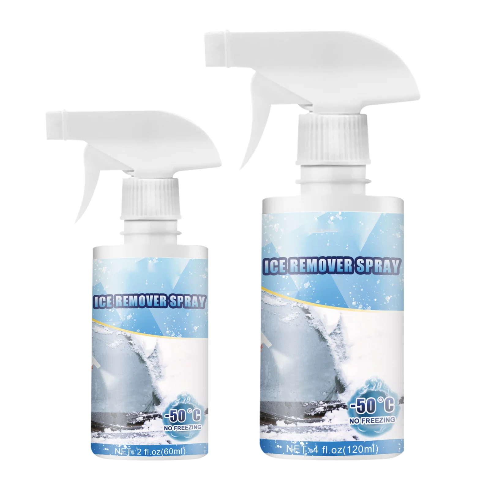 

60ml/120m De Icer Spray Fastacting Deicer Snow Melting Agent Portable And Easy To Use Operates At -50c And Prevents Re-Freezing