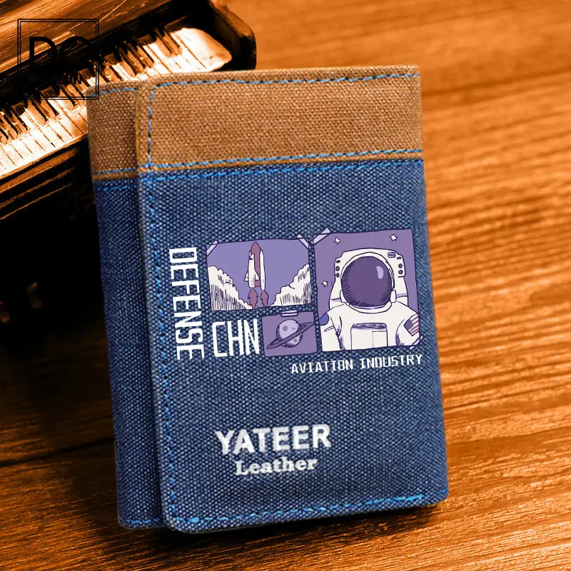 Мужской Роскошный кошелек DC.meilun Короткий кредитная карта мужской маленький 2022
