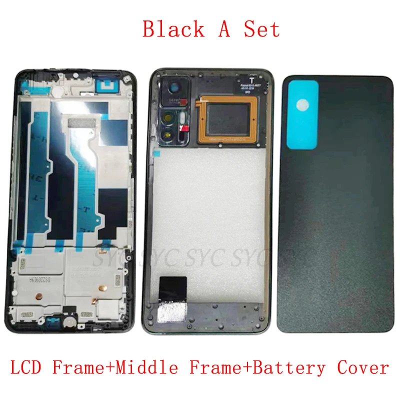 Задняя крышка батарейного отсека для TCL 30 5G T776H задняя со средней рамкой запасные