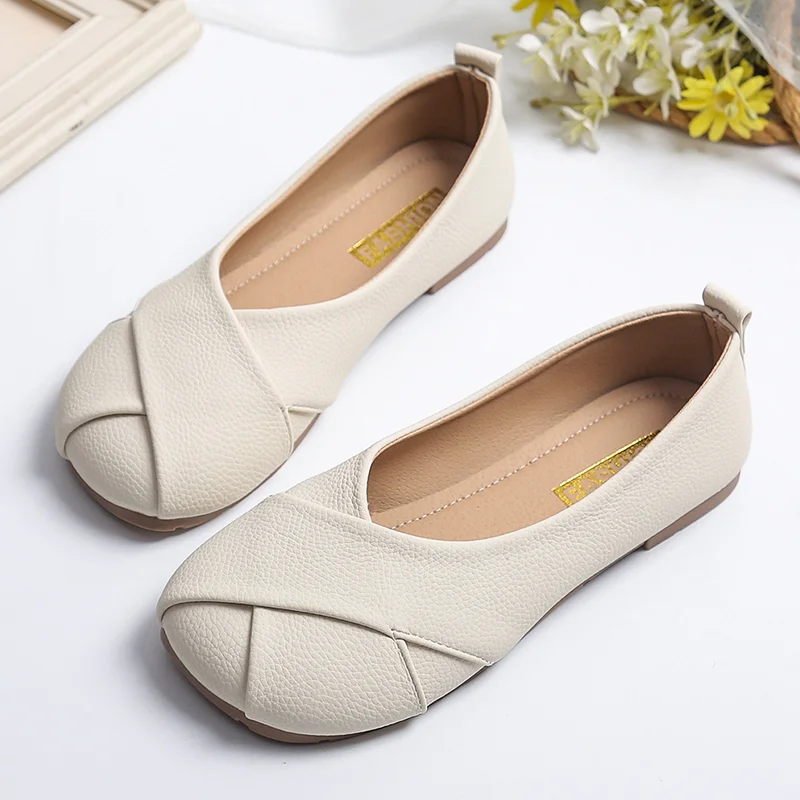 

Женские туфли, новинка 2023, женская повседневная обувь с одной педалью, женские прогулочные туфли без шнуровки, Женская дышащая обувь на плоской подошве