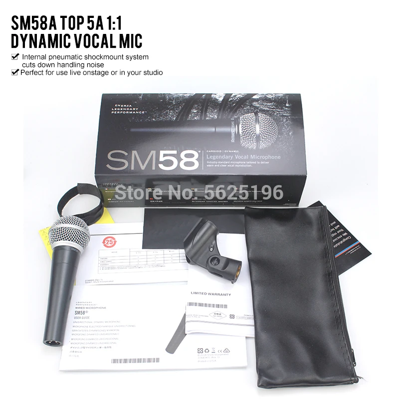 Best Selling Vocal Dynamic SM58S SM58 SM58-LC SM 58 Microphone Microfone Professional for Shure SM58 Microphone