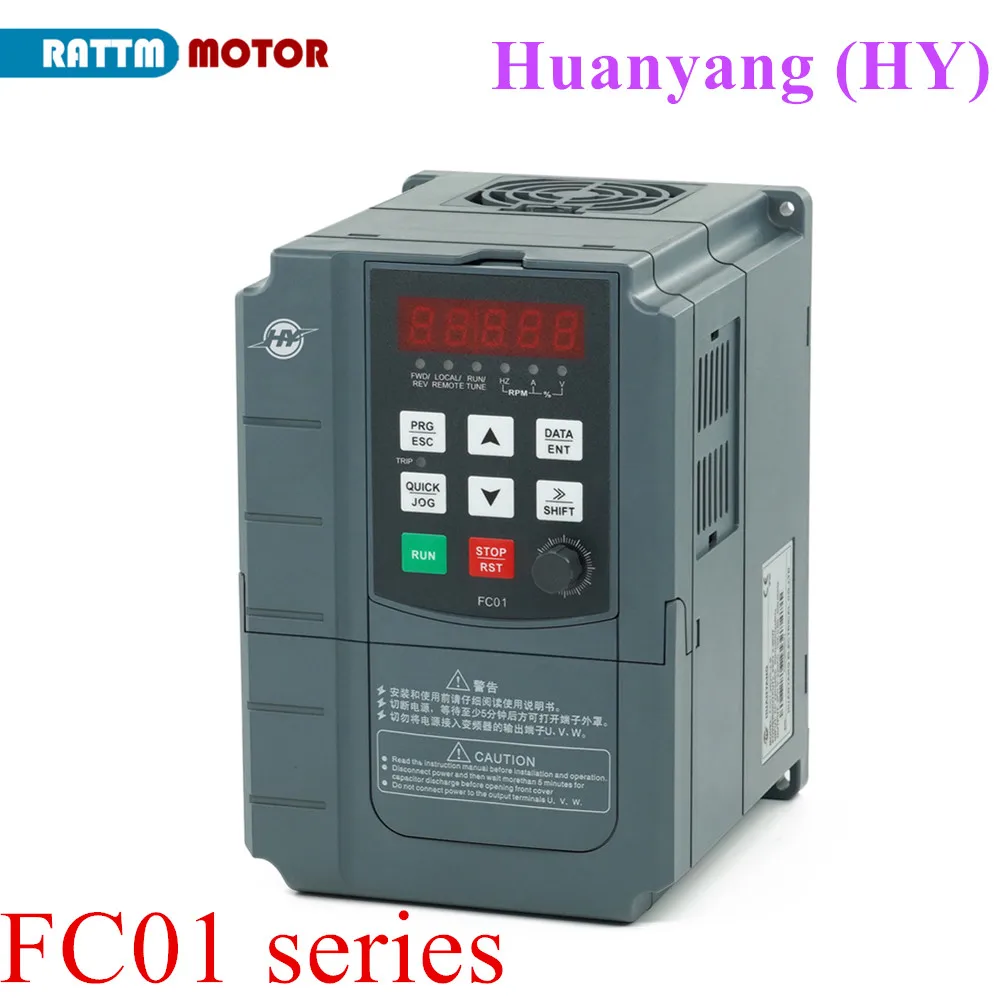 

HY HUANYANG FC01 220 кВт 380 кВт 400 кВт 4 кВт в/в Инвертор VFD CNC контроллер скорости шпиндельного двигателя привод с переменной частотой 0-Гц