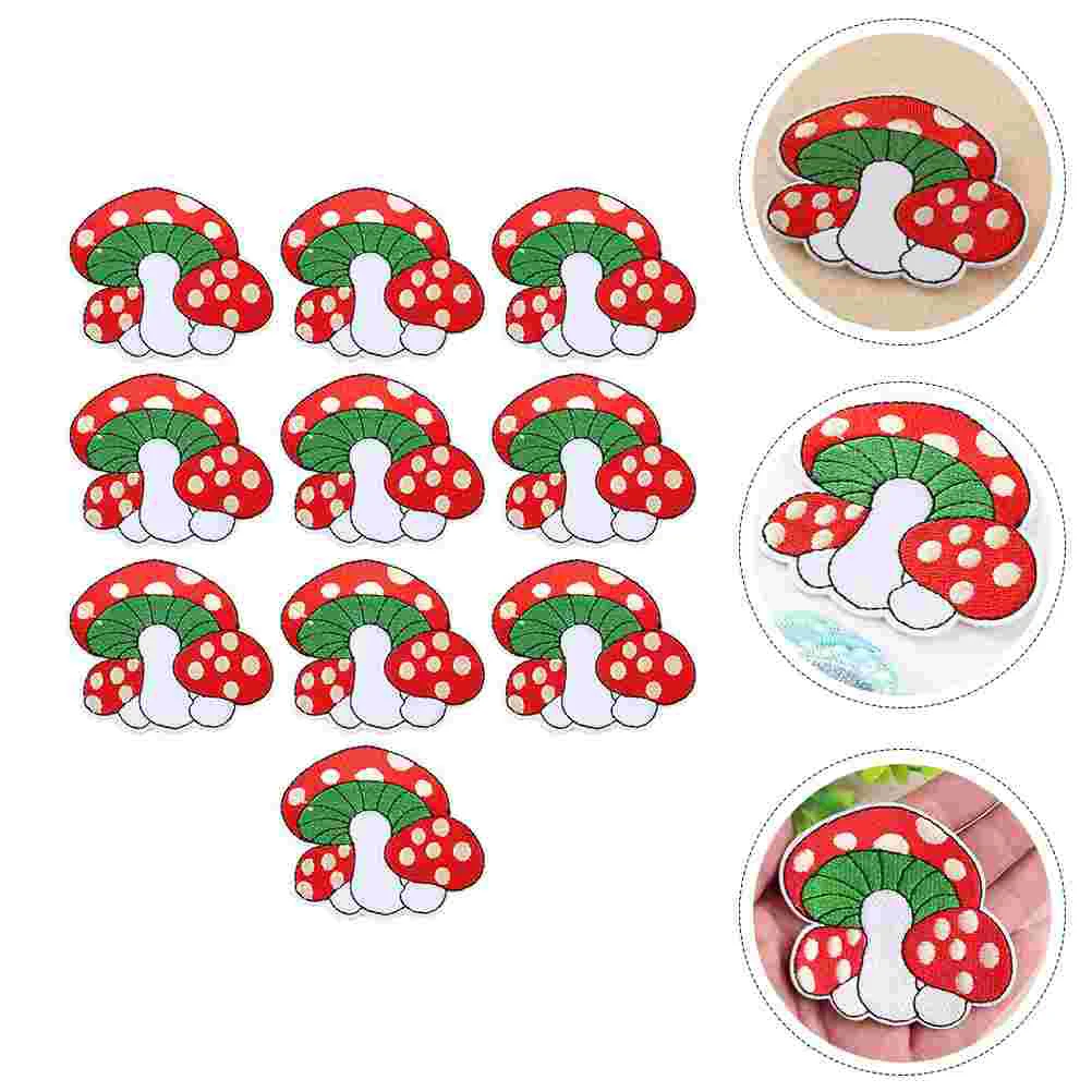 

Mushroom Patchembroidery Iron Applique Mini Fabric Stickers Sewing Garment Accessories Clothes Embellishment Embroidered Cute