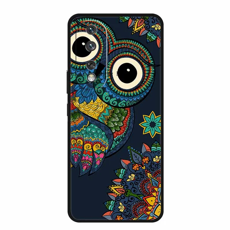 Чехол для Honor 80 Pro Мягкая силиконовая задняя крышка из ТПУ с животными телефона