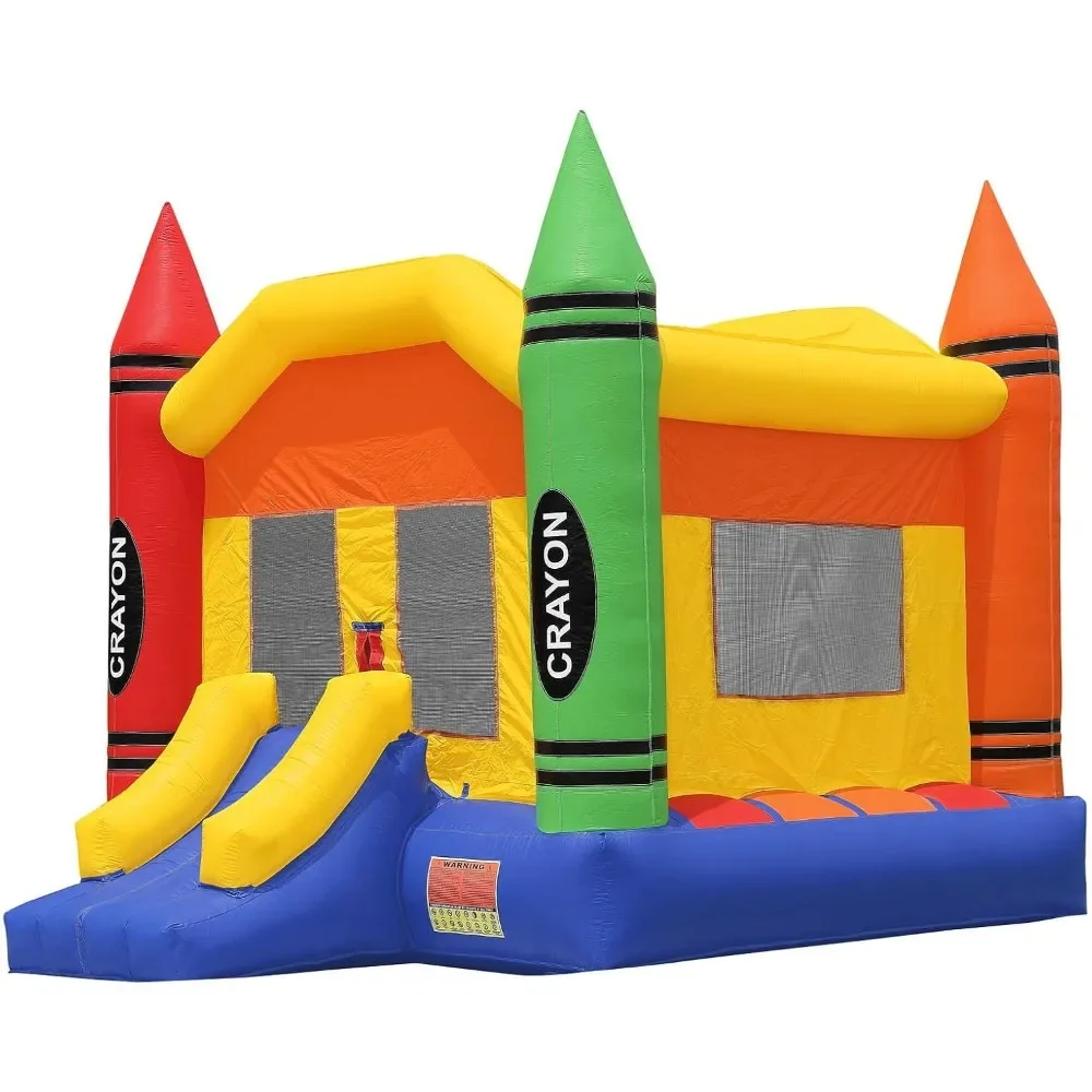 Фото Постмодернистский карандаш Bounce House 100% ПВХ с воздуходувкой коммерческого класса, парк развлечений №2