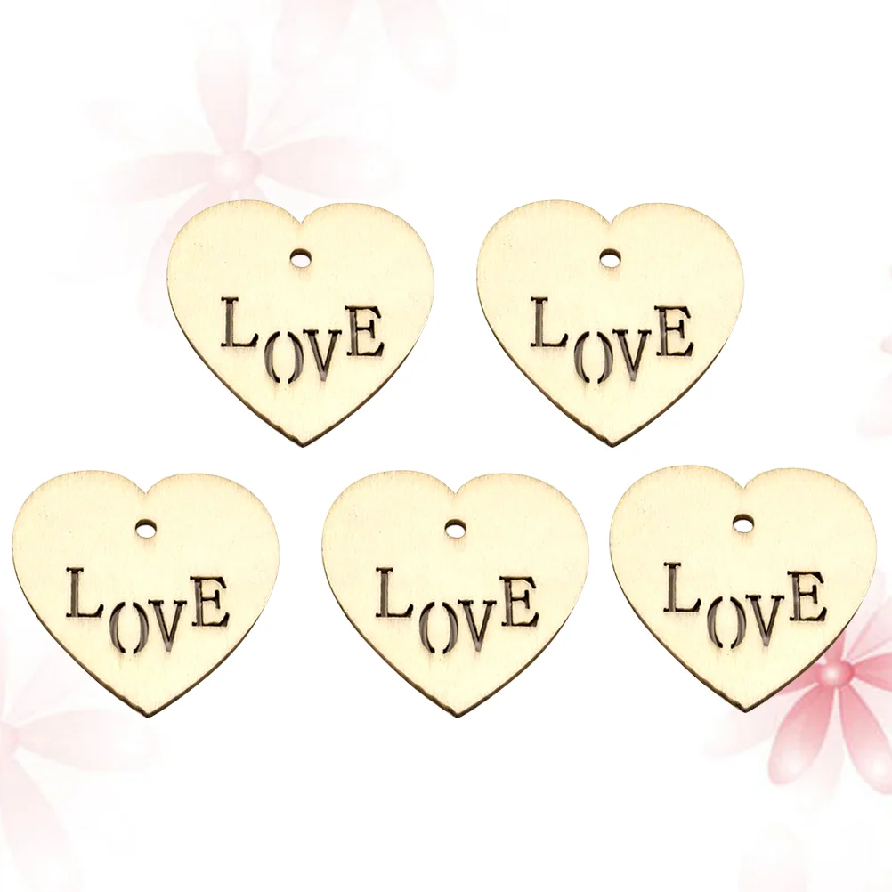 

50pcs Creative Love Heart Slices Heart Shape Love Chips for DIY Craft Embellishment Scrapbook