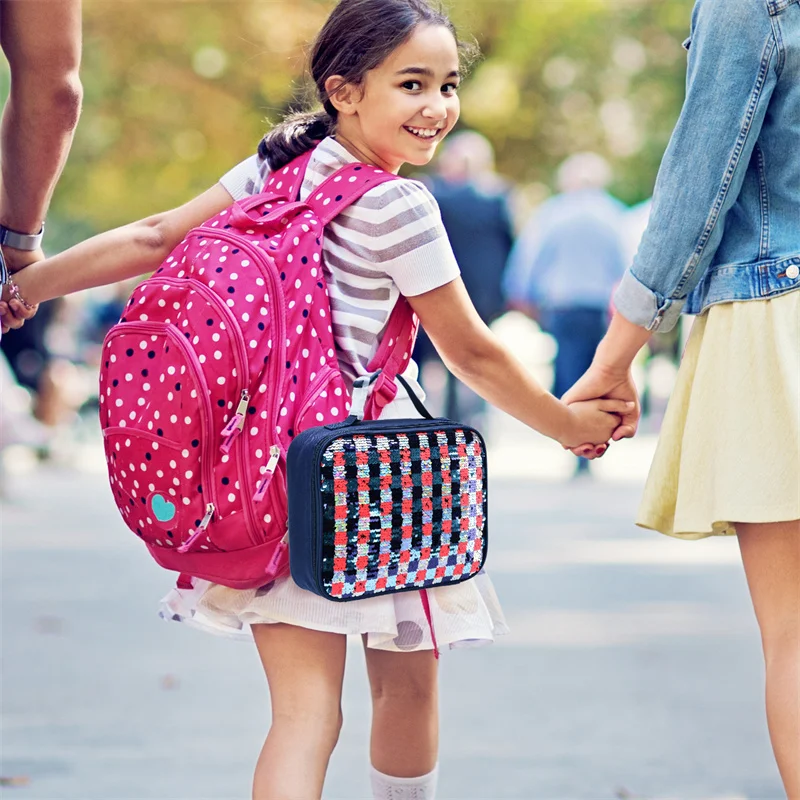 iFARADAY Lunch Box Kids Girls Picnic Travel Thermal Breakfast Box Girls School Kids Practical Lunch Box Food Tote Handbag