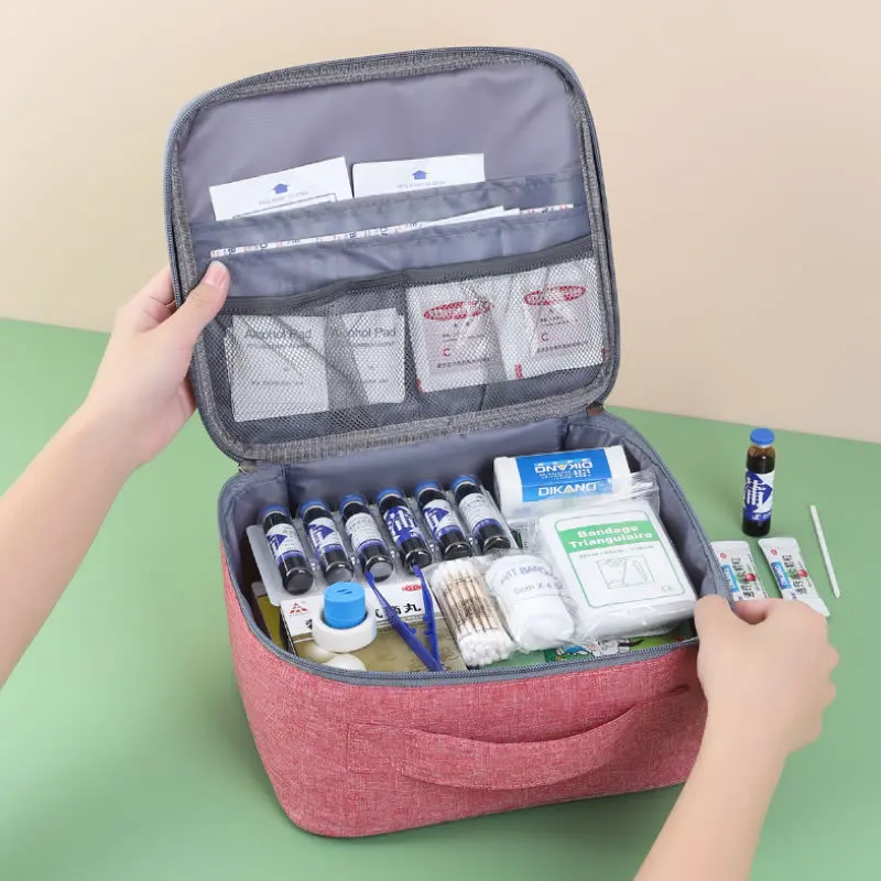 Home First Aid Kit Portable Outdoor Large Capacity Prevention Medical Bag Travel Medicine Box Emergency Supplies Storage Bag