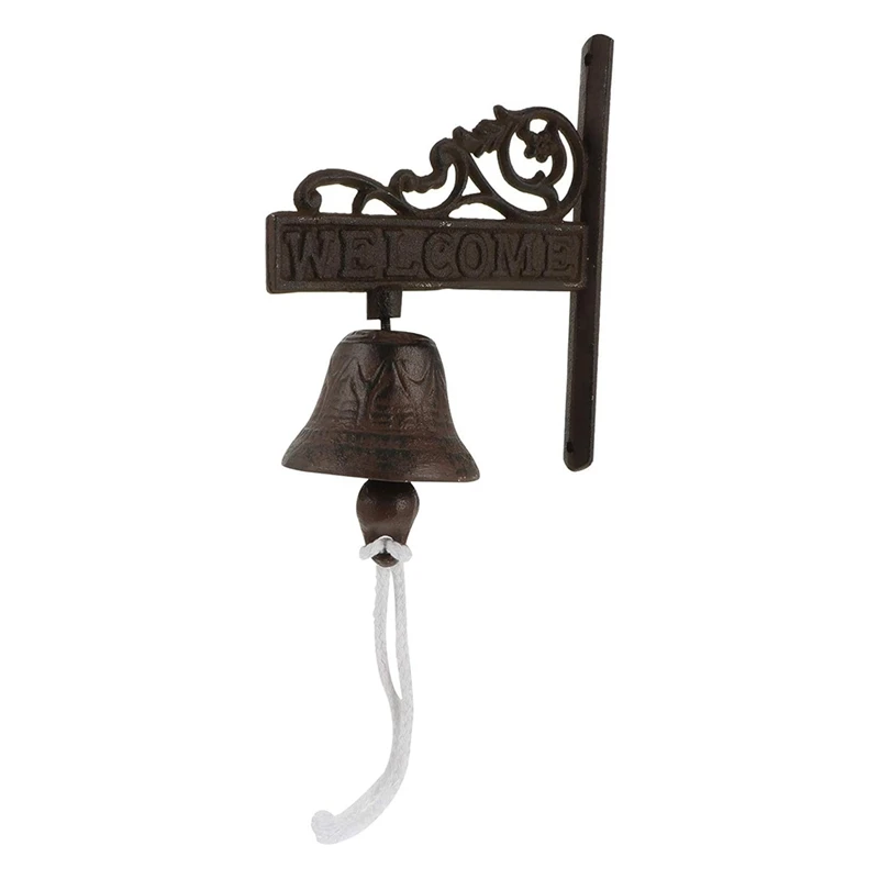 

1 шт. Железный винтажный дневной дверной звонок для сада в стиле кантри, приветствующий дверной звонок для крыльца, декоративный дверной Звонок