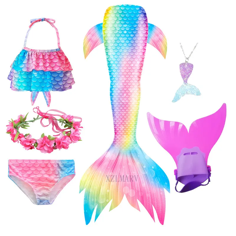 Женский костюм Русалочки с хвостом для косплея Для Вечеринки На Хэллоуин детский