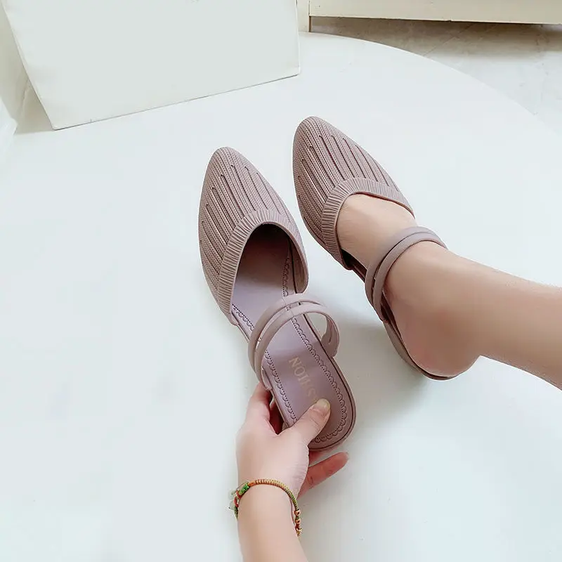 

Women Beach Slippers Sandals Open Toe Slope Heel Sandals Lace Up Casual Slope Heel Low Top Solid Sandals Slippers Platform