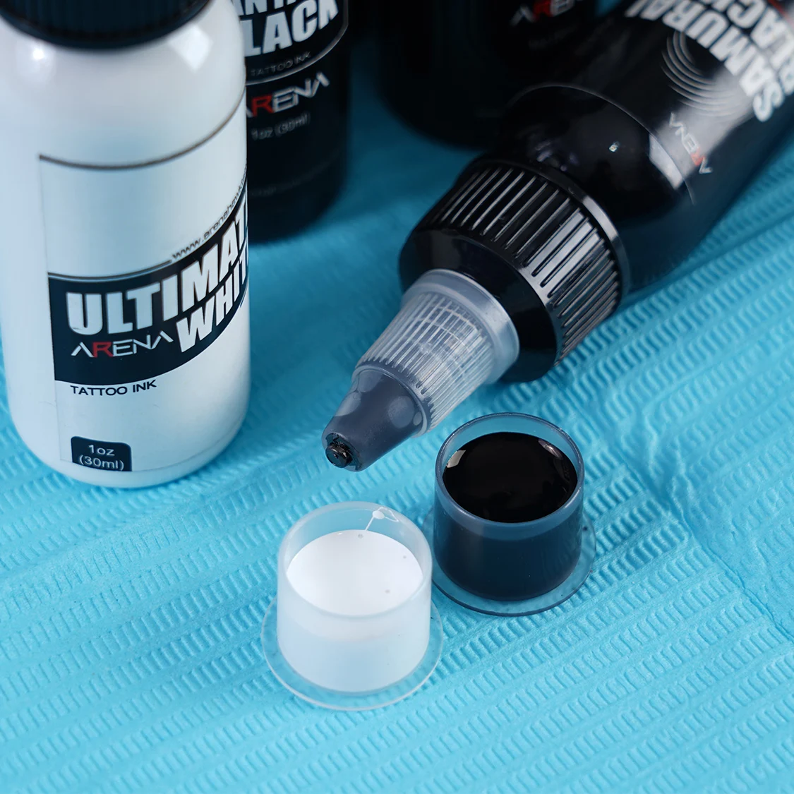 3 бутылки 4OZ 120ml Арена Окончательный самураев фантазия татуировщика чернила