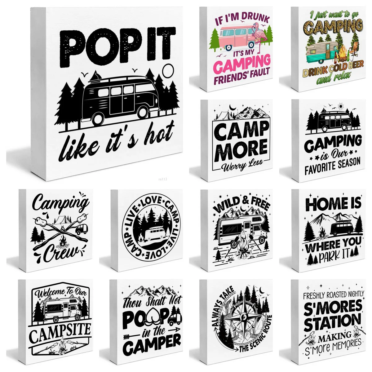 Деревянный Блок В Пасторальном Стиле Декоративная Деревенская Деревянная