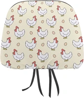 chicken and egg funny cover for car seat headrest protector covers print interior accessories decorative