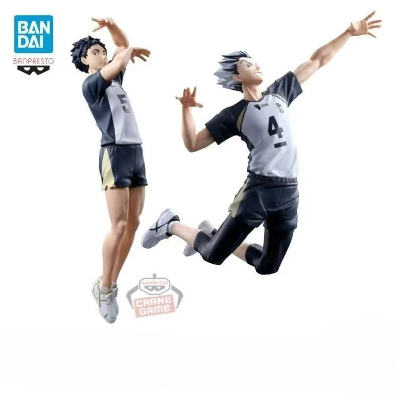 Фото В наличии оригинальная фигурка Bandai Haikyuu!! Фигурка аниме-персонажа Котаро Бокуто Акаши Кейджи, модель, игрушка, украшение, подарок №4