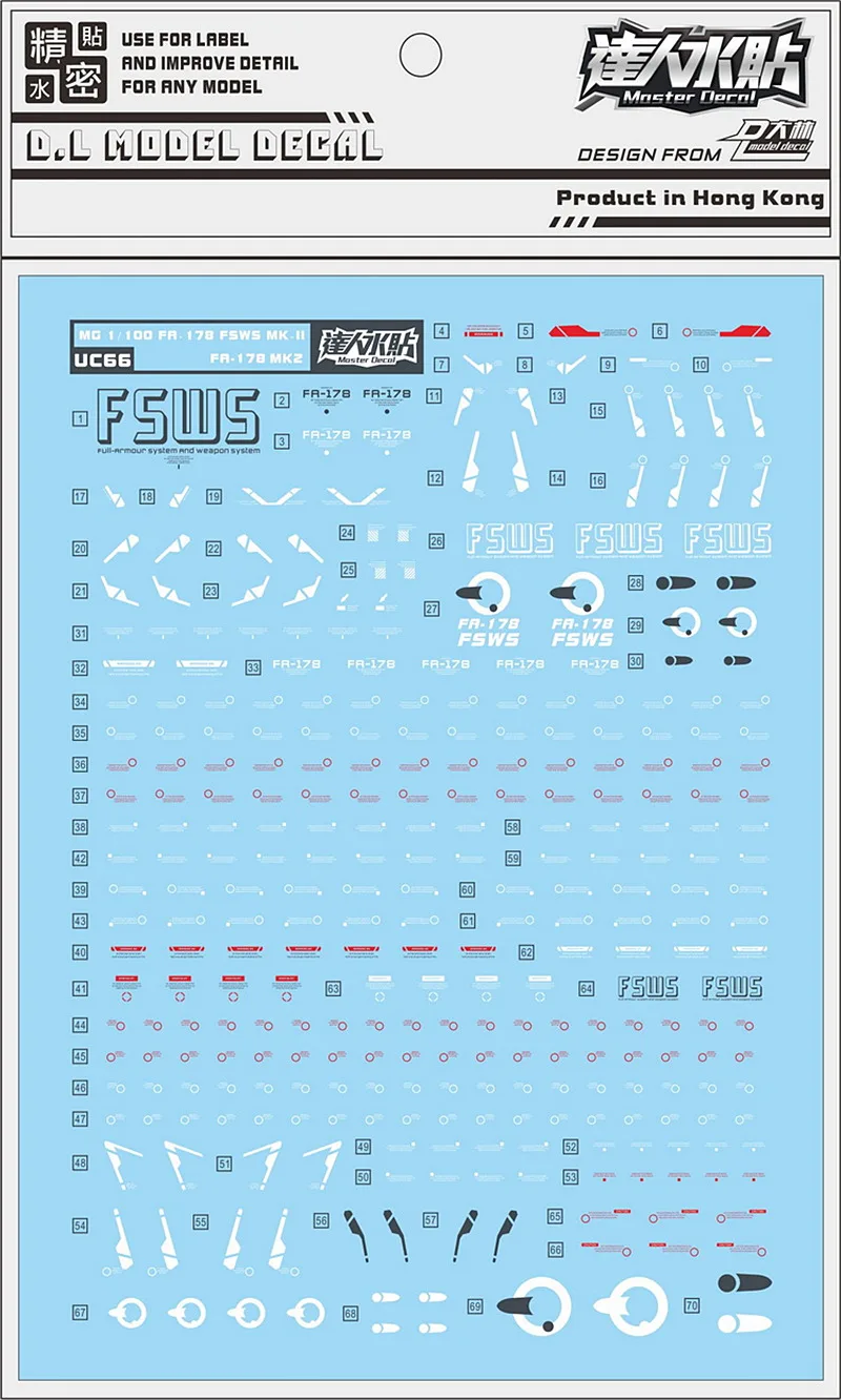 

Высококачественная водная паста D.L для MG 1/100 FA-178 FSWS MK-II MK2 модель 8815 DL226