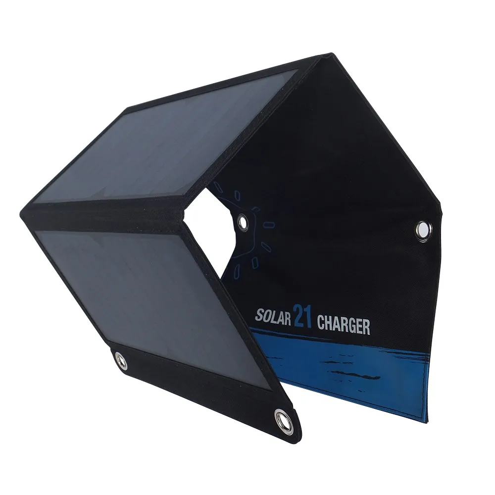 

Solar Panels 21W Digital Display Solar Foldable mobile charger For Camping, Travelling, Hiking Solar Battery System