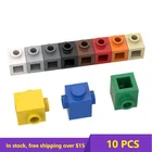 10 шт. кирпичи MOC 47905 1x1 для строительных блоков DIY обучающие высокотехнологичные запасные игрушки в подарок