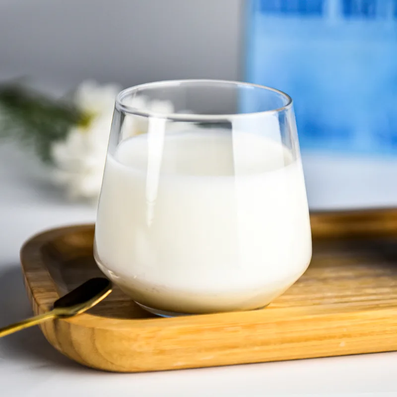 Бокал для молока 300 мл/380 мл бокал с большой окантовкой в форме живота/прозрачная