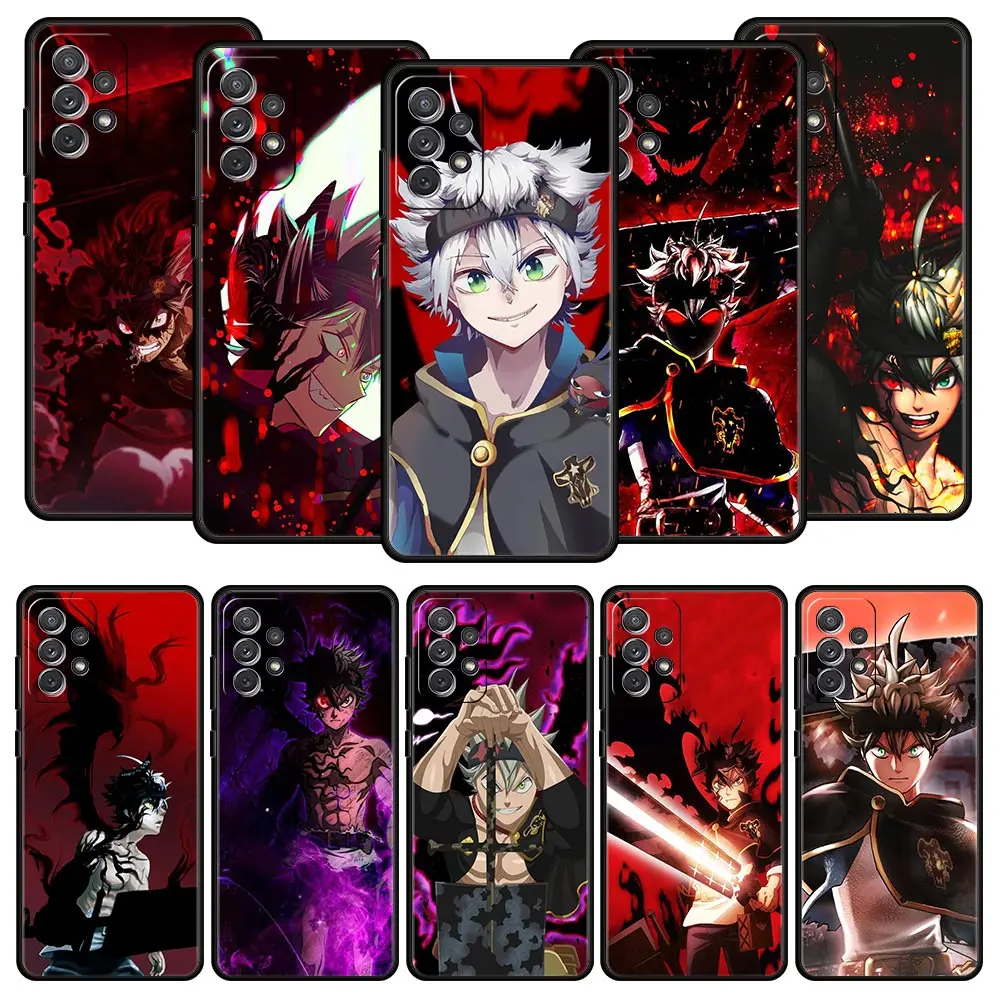 

Black Clover Asta Hard Anime Phone Case For Samsung Galaxy A51 A71 A41 A31 A21S A11 A01 A03S A12 M31 M22 A32 A52 A13 5G Cover