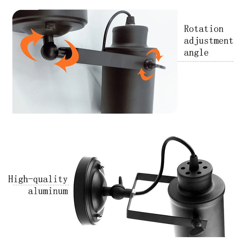 Настенный светильник в стиле ретро винтаж с цепным переключателем бра удобный