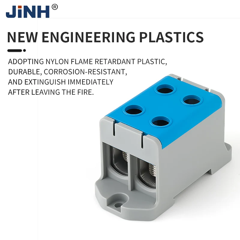JINH JHT5 150 мм2 AL/CU мощность Компактный распределительный терминал Кабель на DIN-рейку