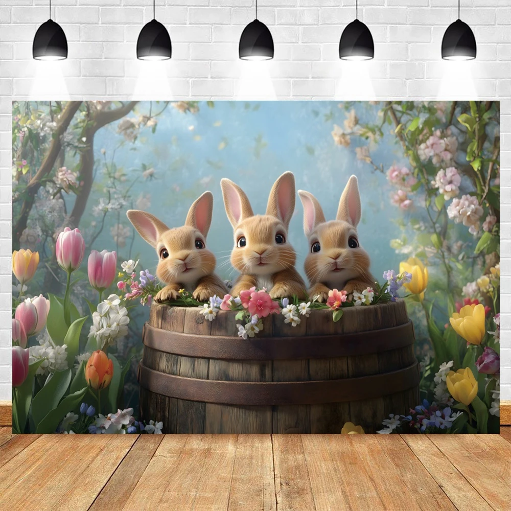 Фотофон виниловый Yeele весенний пасхальный