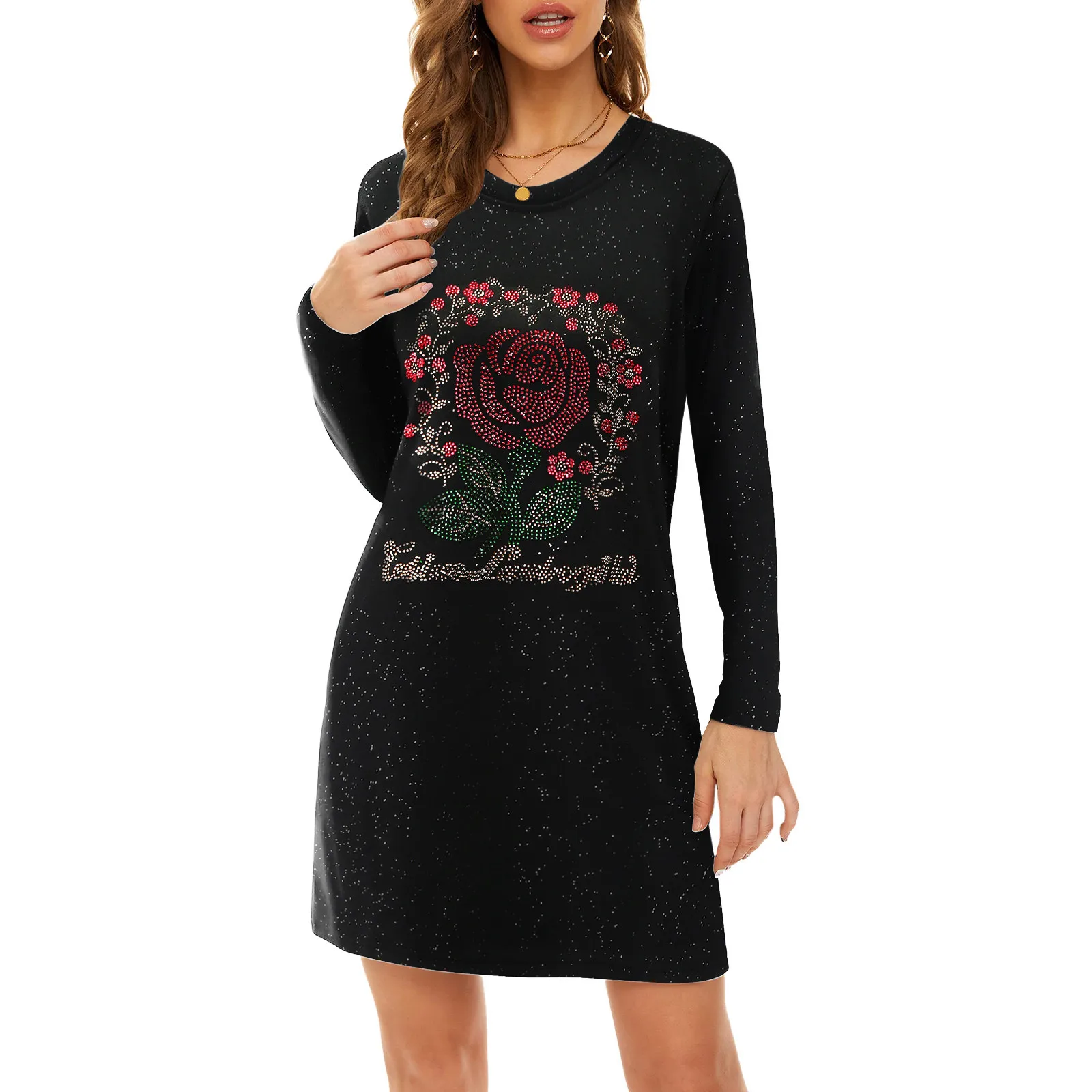 

Женское повседневное платье, свитшот, Повседневная Толстовка с длинным рукавом и принтом, бархатная толстовка на молнии