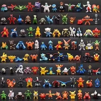 24 144pcs pokemon figures toys kawaii pikachu anime 2 3cm not repeating mini figures model toy kids collect dolls birthday gifts