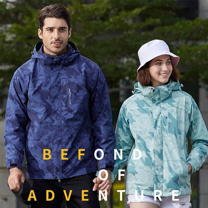 

Мужская и Женская водонепроницаемая камуфляжная тактическая куртка 3 в 1, зимние спортивные толстовки для бега, куртка для походов и альпини...