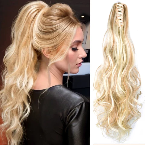 Синтетические кудрявые накладные волосы BUDABUDABUDA для конского хвоста