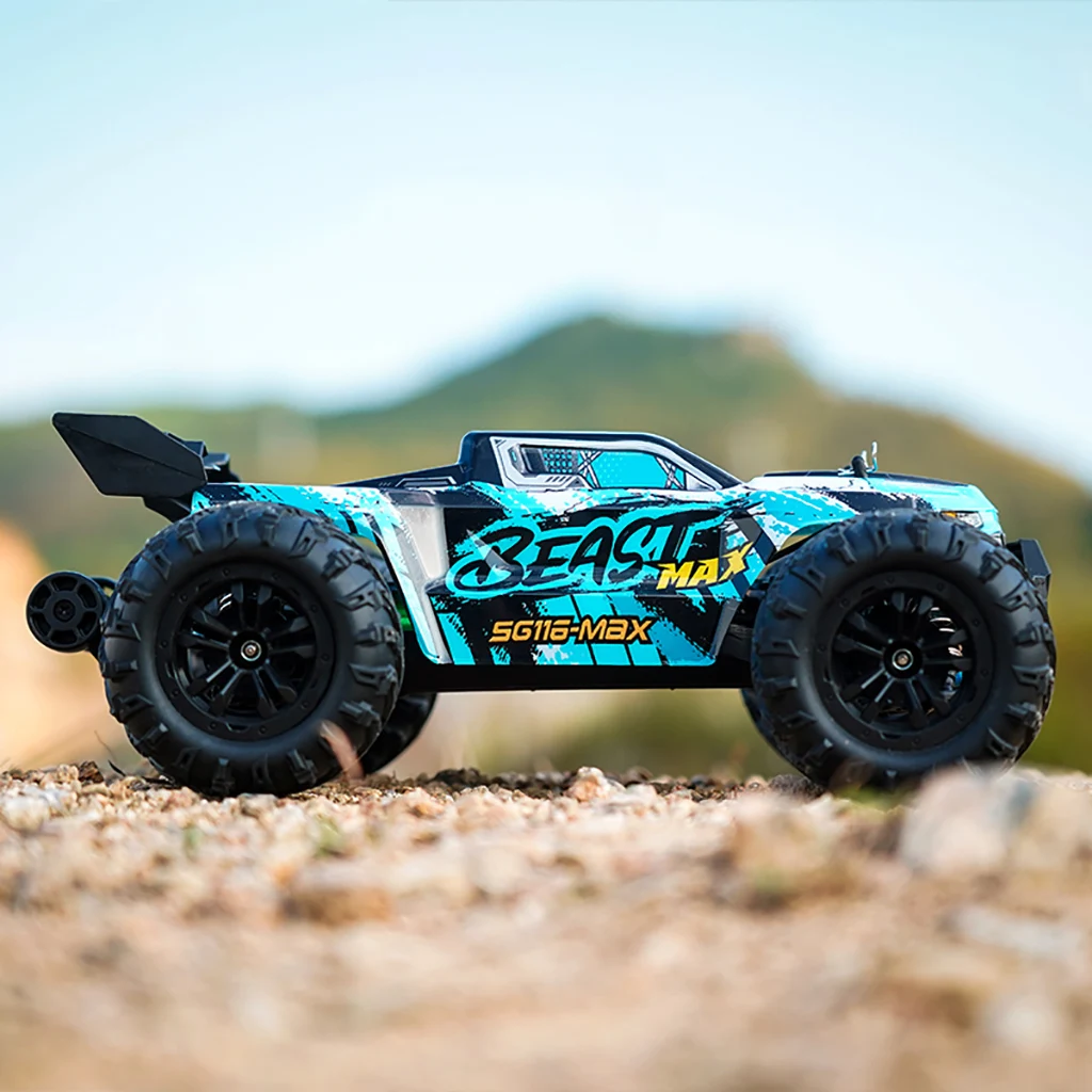 SG116PRO / SG116MAX 1:16 80 км/ч 4WD RC автомобиль с светодиодный пультом  дистанционного управления Автомобили высокоскоростной дрейф грузовик для  детей vs Wltoys 144001 игрушки | AliExpress