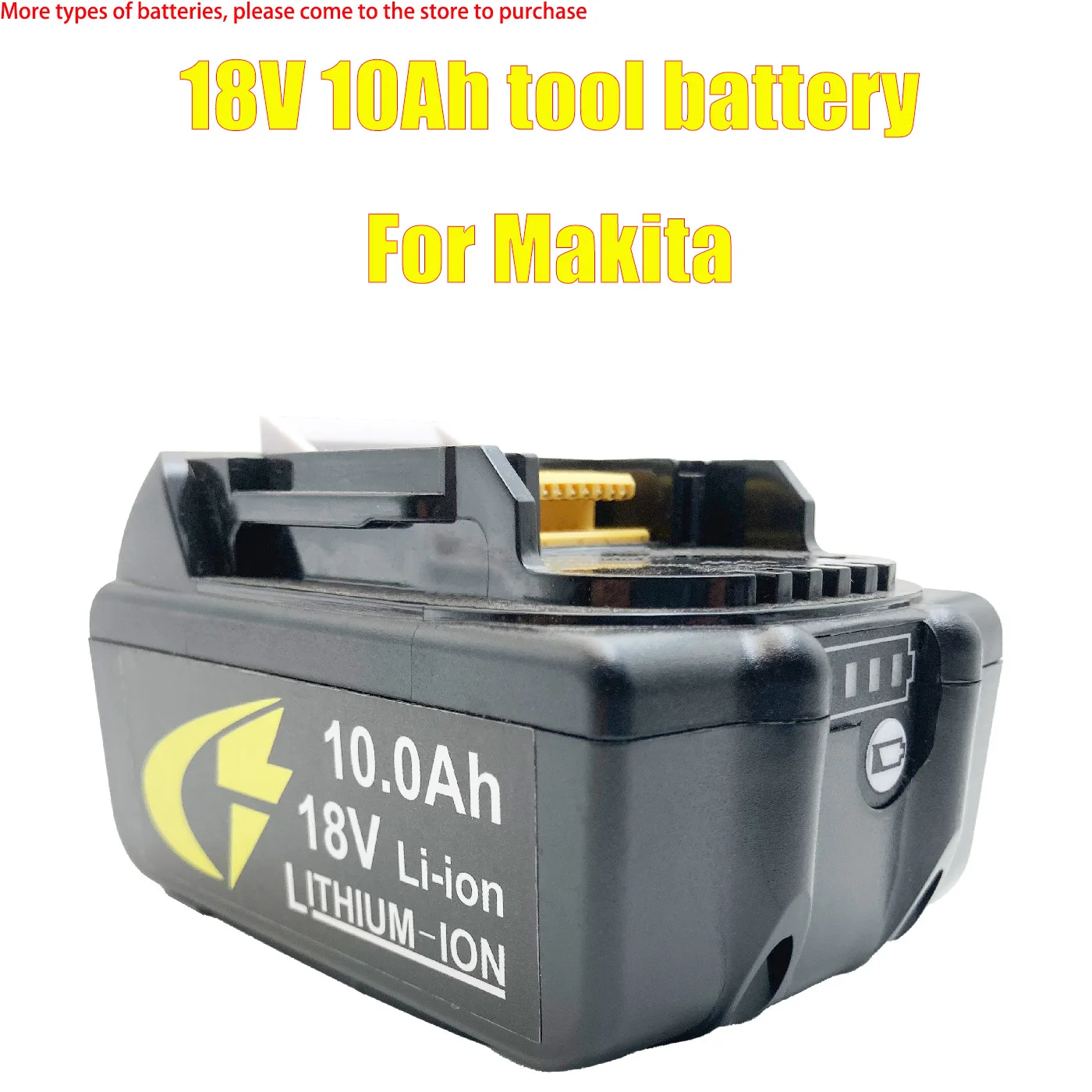 

18V 10AH lithium battery, suitable for all Makita 18V electric tools, for Makita tool model BL1860 BL1830 BL1850 BL1860