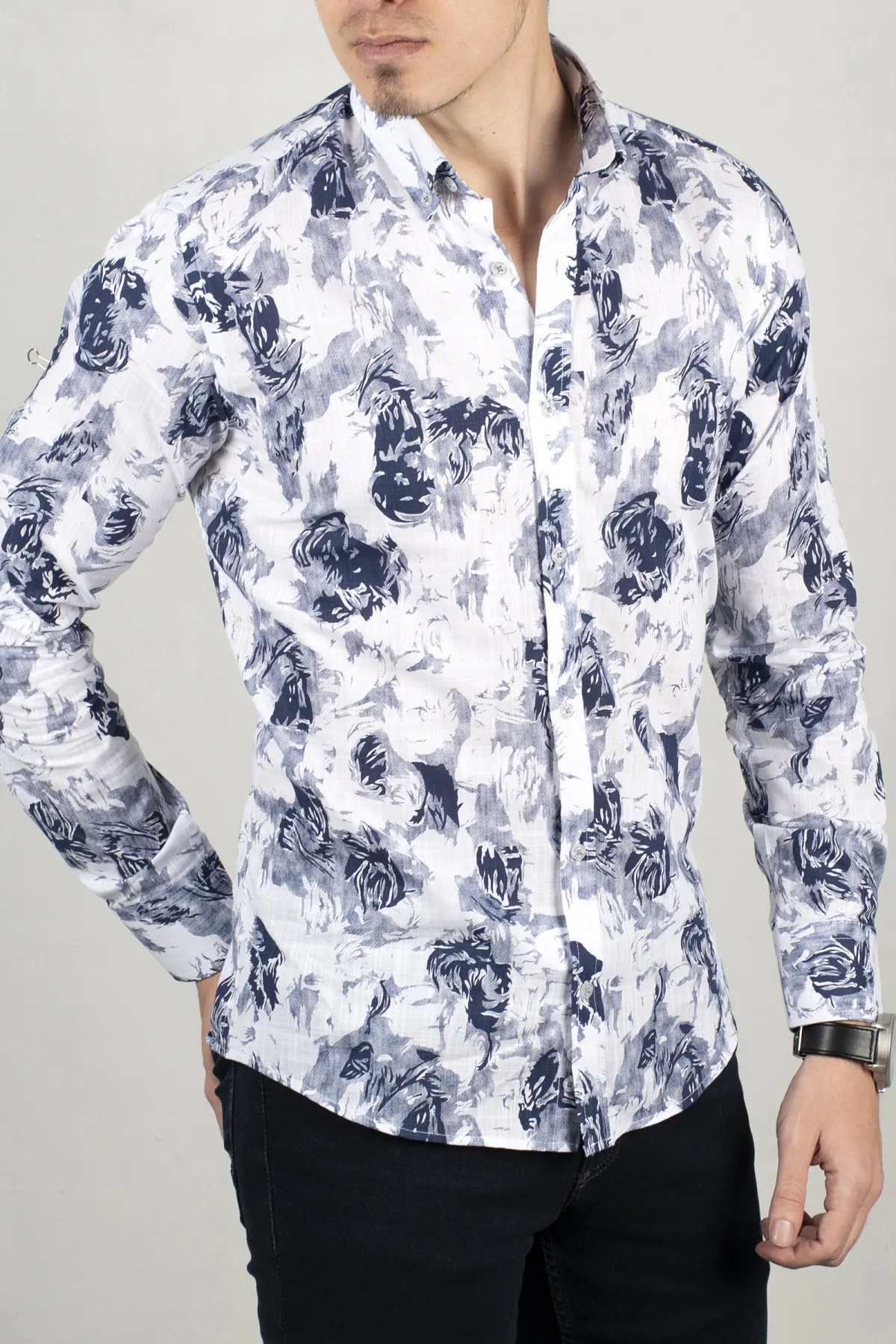 

DeepSEA New Season Self Print Long Sleeve Shirt 2006072