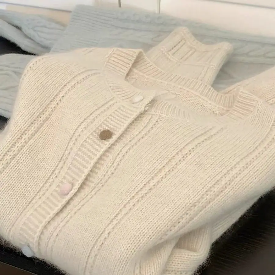 Женский Вязаный Кардиган Во Французском Стиле Верхняя Одежда Ранней Весны