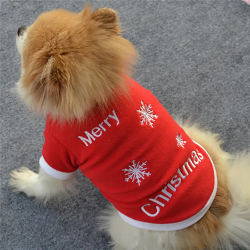 

New Red Series Dog Clothes For Small Medium Dog Costumes Winter Warm Fleece Coat Clothing Puppy Outfit Hoodie Sweater Sweatshirt
